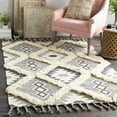 thumbnail image 5 of Hauteloom Sultan Wool Living Room, Bedroom Area Rug - Bohemian, Transitional - Plush Pile - Charcoal, Ivory - 5' x 7'6", 5 of 10