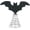 A-8A-clearacne, variant on Dyegold Halloween Bat Tree Topper 8 Inch Miniature Spooky Ornament with Metal Spring Base for Small Christmas Tree Party Decor Display