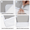 thumbnail image 4 of Pozico Terry Cloth Adult Bibs, Washable Clothing Protectors with Debris Trap, Gray 4 Pack for Men, Women and Elderly, 4 of 8