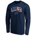 thumbnail image 2 of Men's Navy Detroit Lions Banner Wave Long Sleeve T-Shirt, 2 of 3