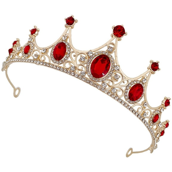 FRCOLOR Wedding Tiara Headdress Birthday Headband Girl Headdress Crown-shaped Design Hair Decor