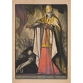 thumbnail image 2 of Charles Fouqueray 18x24 Gold Ornate Framed and Double Matted Museum Art Print Titled - Cardinal Mercier Protects Belgium (1915), 2 of 4
