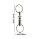 thumbnail image 5 of 4pcs separan anillos de llave organizador de llavero doble división de primavera, para teclas de automóvil, cierre extraíble, anillos de doble llave, 5 of 8