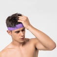 thumbnail image 2 of Diademas Deportivas Diadema de ciclismo Elástica Spa Wash Face Hairband para deportes al aire libre Púrpura Likrtyny Para estrenar, 2 of 4