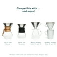 thumbnail image 6 of Paperless Stainless Steel Pour Over Coffee Filter – Reusable and Permanent Coffee Cone Dripper for Ovalware, Chemex, Hario and Other Carafes (Stainless Steel), 6 of 6