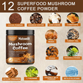 thumbnail image 4 of Mushroom Coffee Powder, Mushroom Powder Blend with Lions Mane, Reishi, Cordyceps, Turkey Tail, Chaga - Mushroom Supplement for Energy, Focus, Immune Support - 8 oz, 4 of 5