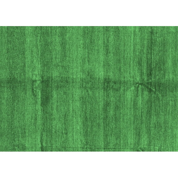 Ahgly Company Indoor Rectangle Oriental Emerald Green Modern Area Rugs, 3' x 5'