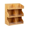 thumbnail image 5 of Mind Reader Coffee Pod Condiment Station Countertop Organizer,  13"L x 6.25"W x 15.25"H, Brown, 5 of 7