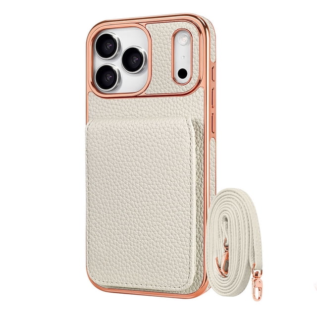 Case For Iphone 17/17 Pro/17 Pro Max/17 Air, Wallet Flip Folio Slim Anti-Scratch Anti-Shock Shell Camera Protection Cover