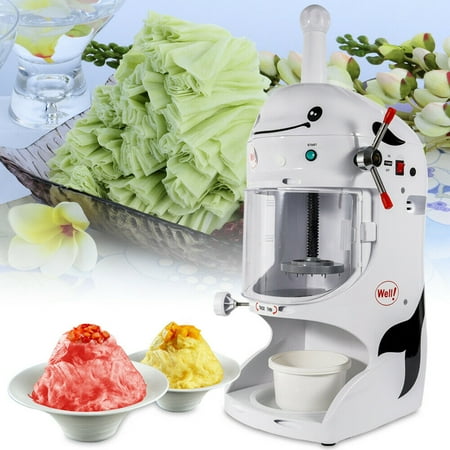 

Fichiouy 350W Electric Ice Shaver Machine Snow Cone Maker Ice Crusher for Home Bar 90kg/h