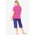 thumbnail image 2 of Dreams & Co. Plus Size 2-Piece Capri PJ Set, 2 of 6