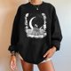 thumbnail image 4 of Sudadera Para Mujer Sudaderas de Otoño Estampado de Calavera Suelto Cuello Redondo Manga Larga Sudadera de Gran Tamaño de Lana Odeerbi ODB171587, 4 of 8