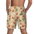 thumbnail image 2 of Lsque Mens Swim Trunks Floral Strawberr Pattern - Bathing Suit Compression Liner - Beach Swim Shorts Swimwear - (S-3XL) - Stretch Quick Dry -3X-Large, 2 of 9