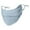 Light Blue, variant on Pebbuoy Breathable Face Guard Solid Color Super Soft Friendly to Skin UV Protection Thin Three-Dimensional Sunscreen Face Guard