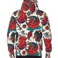 thumbnail image 7 of Goofa Chicken for Men's Hooded Sweatshirt - Lightweight Pullover Hoodie with Kangaroo Pocket, Perfect for Everyday Wear-Large, 7 of 7