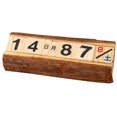 thumbnail image 1 of Coofit Wood Calendar Creative Natural Decorative Perpetual Calendar Desktop Calendar, 1 of 10