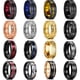 thumbnail image 2 of Anillo de fibra de carbono para boda de tungsteno con borde biselado de ranura de Color dorado de 8mm para hombre, anillo de acero inoxidable con rueda de engranaje Punk para hombre Tan Jianjun unisex, 2 of 2