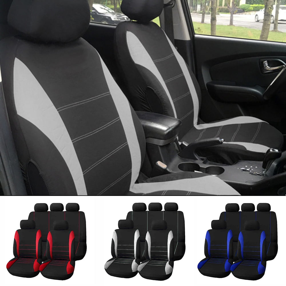 ODOMY 9PCS Universal Seat Covers for Car Full Car Seat Cover Car