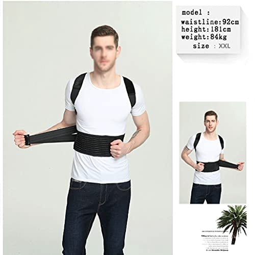 Posture Corrector for Men and Women, X-5XL Back Brace, Provides Pain Relief for Neck, Back, Shoulders, Adjustable Breathable Posture Support Back Support Support (Size : 5X-Large)