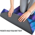 thumbnail image 3 of Blue Purple Tie Dye Mandala Pattern Hot Yoga Mat Towel Non Slip for Hot Yoga - Quick-Drying Yoga Mat Cover with 4 Corner Pockets with Travel Bag - Hot Yoga Towel Non Slip 70"x26", 3 of 6