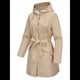 thumbnail image 4 of Chaqueta Impermeable con Capucha Clásica para Mujer, con Cinturón y Cordón para Actividades Al Aire Libre, Cortavientos Albaricoque XL, 4 of 9