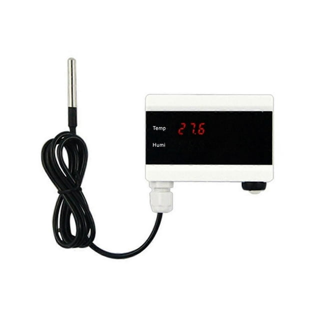 Sensor de temperatura WiFi, termómetro Tuya, detector, pantalla digital, aplicación Home Smart Life, alerta, congelador, alarma de agua, enchufe estadounidense s202412243861