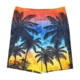 thumbnail image 4 of LNWUY Middle and Large Children's Summer Beach Hawaiian Print Boys and Girls Elastic Waistband Pockets Casual Pants Loose Shorts Multicolor 7-8 Years, 4 of 4