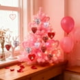 thumbnail image 6 of ToyKingdee Valentine's Day Heart Shaped Ornaments, Valentines Heart Decorations, Glitter Heart Shaped Baubles, Romantic Christmas Valentine's Day Tree Hanging, 6 of 8