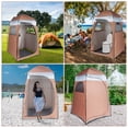 thumbnail image 6 of SalonMore Shower Changing 6.8 ft Tent Dressing Shower Room  for Camping Beach Brown, 6 of 6