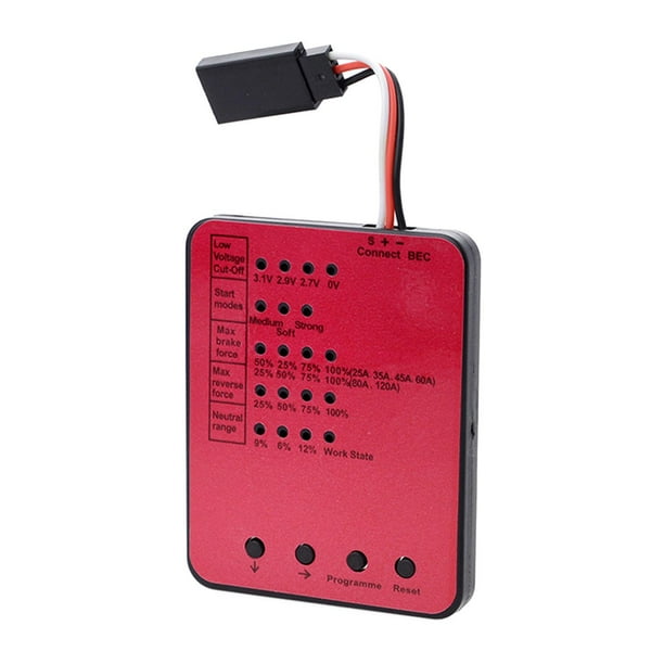 ESC LED Programming Card Electronic Controller Program for RC Car 25A