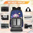 thumbnail image 4 of Bulopur Starry Cloud Axolotl Print Kids Backpack Set 4 Pcs Waterproof Kids School Bag with Lunch Box, Pencil Case and Water Bottle Cover for Axolotl Lovers Young Girls, 4 of 8
