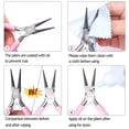 thumbnail image 5 of Juego de alicates de joyería de 3 piezas Incluye alicates de punta fina Alicates de punta redonda Cortadores de alambre Alicates de punta de cadena para reparación de fabricación de joyas, 5 of 5