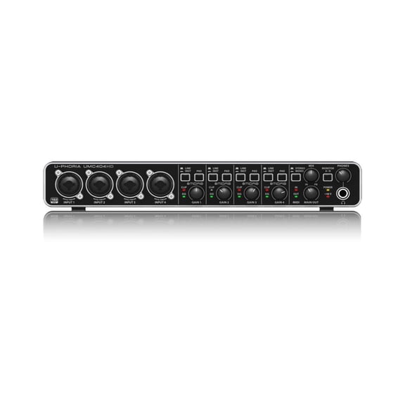 Interfase de Audio Behringer USB 4x4 UMC404HD