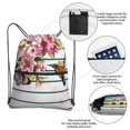 thumbnail image 3 of Naloa Bird and Floral Drawstring Backpack String Bag Cinch Water Resistant for Gym Shopping Sport Yoga, 3 of 6