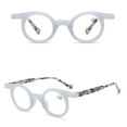 thumbnail image 4 of 4 Pairs of Women Gray Small Round Reading Glasses 3.00 Men Retro Personalized Spring Hinges Candy Color Presbyopic Glasses +3.00, 4 of 5