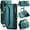 Green, variant on Crossbody for iPhone 11 Pro Case Wallet【RFID Blocking】with 7-Card Holder Zipper Bills Slot, Soft PU Leather Magnetic Shoulder Wrist Strap for iPhone 11 Pro Wallet Case Women