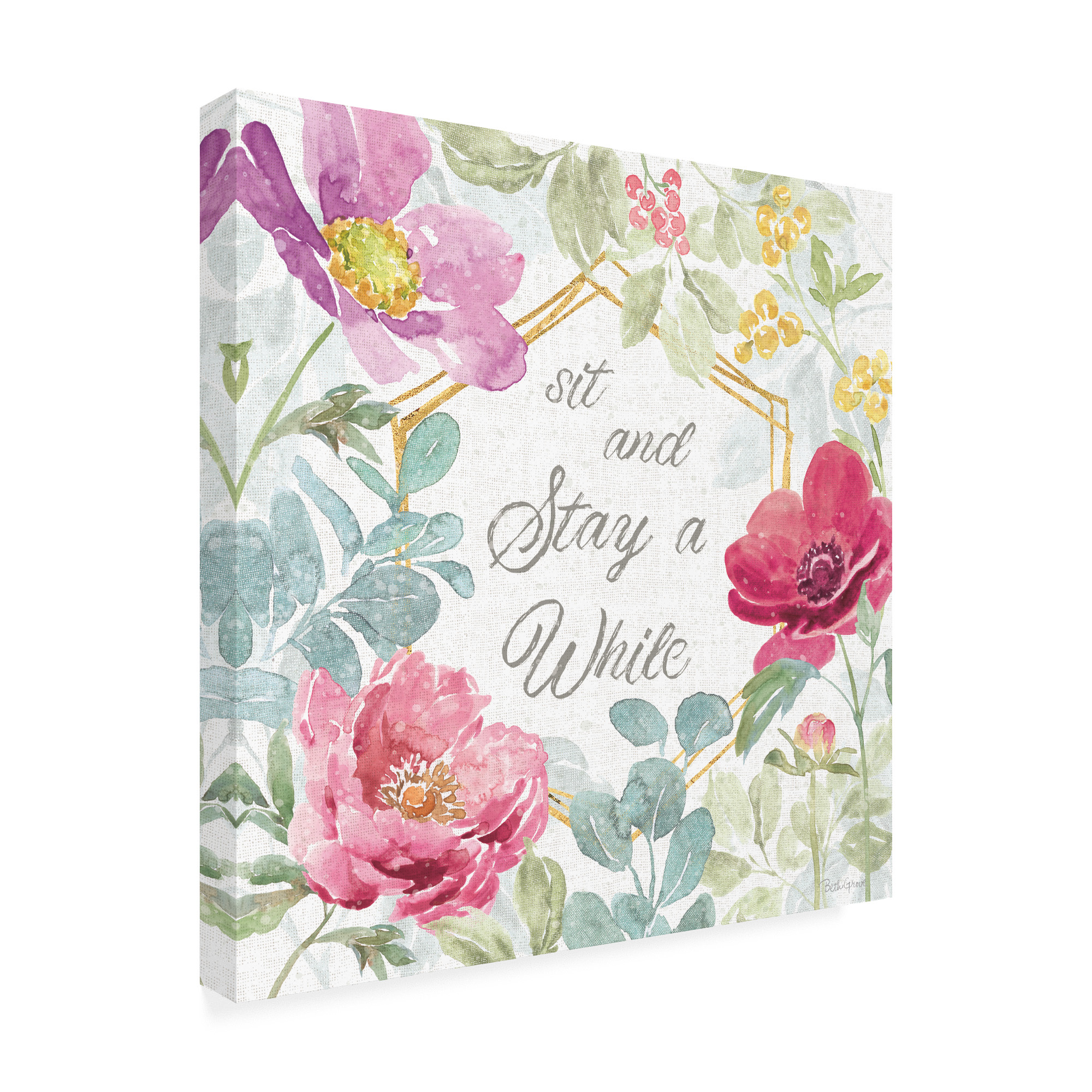 Trademark Fine Art 'Springtime Bloom VII' Canvas Art by Beth Grove