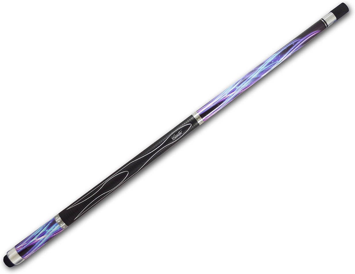 Pool Snooker Billiard Cue Sleeve Case Blue//Clear Soft for 2 pce Cue CLEARANCE
