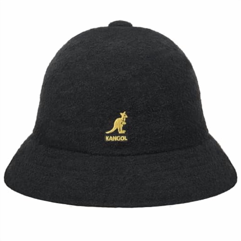 KANGOL ブラック ゴールド バケットハット M Kangol Bucket Bermuda Unisex Hat - Black/Gold - Walmart.com