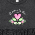 thumbnail image 4 of Inktastic Grampy's Girl Heart Flowers Girls Baby Dress, 4 of 5