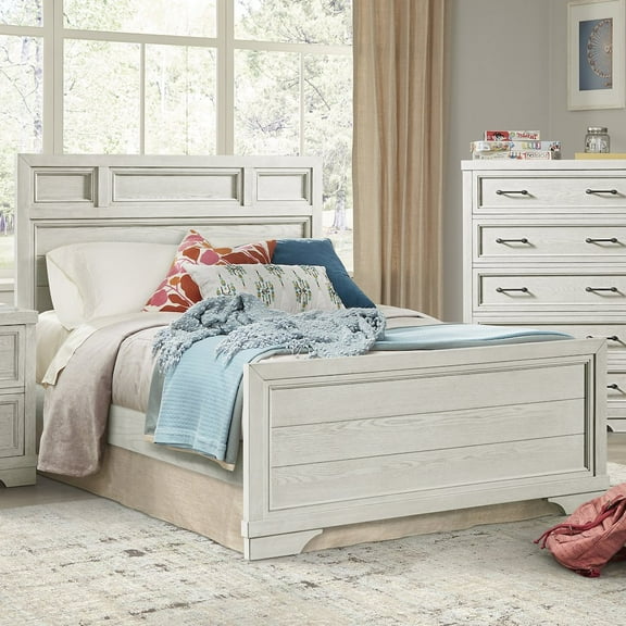 Westwood Design Foundry Traditional Wood Complete Full Bed in White Dove