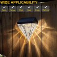 thumbnail image 2 of 2x LED Solar Stair Lamp impermeable al aire libre Valla Jardín Patio Patio Iluminación Tmvgtek Iluminación del hogar multifuncional, 2 of 6