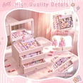 thumbnail image 2 of Music Jewelry Box ,3 Layer Wooden Kids Jewelry Boxes & Organizers with Spinning Dancer for Little Girl Toddler Christmas Birthday New Year,Pink, 2 of 7