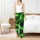 thumbnail image 4 of Balery Green Lightning Pantalones de pijama para mujer, pijamas ultraligeros, pantalones de estar por casa-Large, 4 of 6