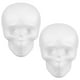 thumbnail image 1 of GAXIRE 2 piezas de espumas DIY para colgar cabezas de calavera, decoración de Halloween, accesorios decorativos, calaveras de espuma en blanco, 1 of 6