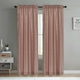 thumbnail image 1 of Home Soft Things 2 Piece Doris Diamond Embroidery Faux Silk Curtain set - Silver Pink - 60" x 96", 1 of 8