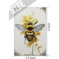 thumbnail image 5 of Antique Tin Sign Bee Wall Decor, Bee Themed Decor, Bees Decorations For Kitchen Home Bar Room Garage Decor Insect Honey Bumblebee Gift for Christmas Holiday Party 5.5x8 Inches, 5 of 7