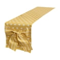 thumbnail image 2 of Christmas Table Flag Bows Heart Pattern Decorative Table Runner Tablecloth, Polyester, Red/Pink/Yellow/Purple, 180 x 38 cm, 1 pc, 2 of 6