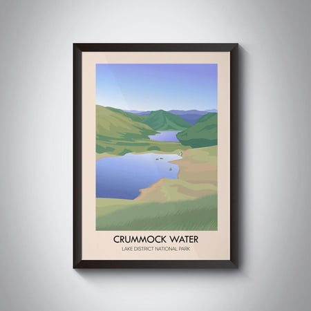 Crummock Water Lake District National Park Cumbria Art Unframed Paper Print