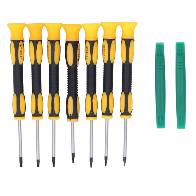 7Pcs Screwdriver 2Pcs Pry Tool Set Stainless Steel Anti Slip Comfortable Handle Electronic Repair Pry Tools
